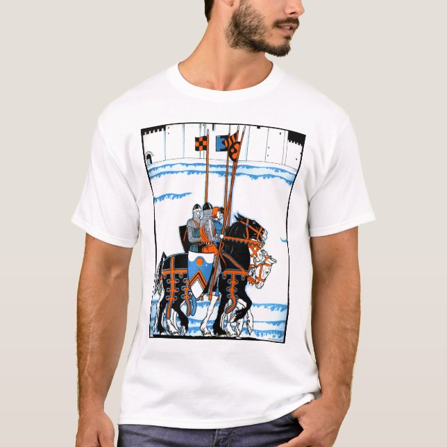 Knights - Deco Illustration (Customisable) T-Shirt (Front)