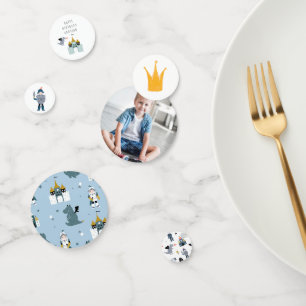 Knights & Dragons   Birthday Personalised Table Confetti