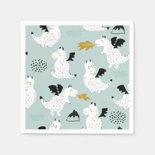 Knights & Dragons   Fairytale Birthday Party Napkin