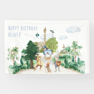 Knights & Dragons   Royal Mediaeval Birthday  Banner