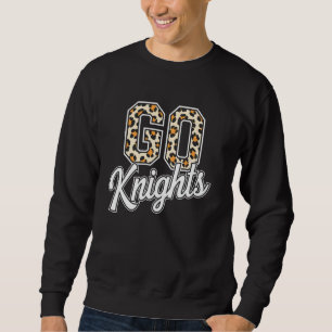 Knights High School College University Team Leopar Sweatshirt
