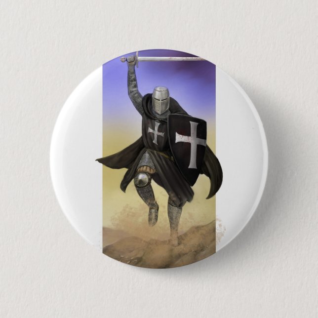 Knights Hospitaller 6 Cm Round Badge (Front)