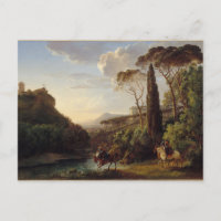 Knights in Italian Landscape Ephemera Vintage Art