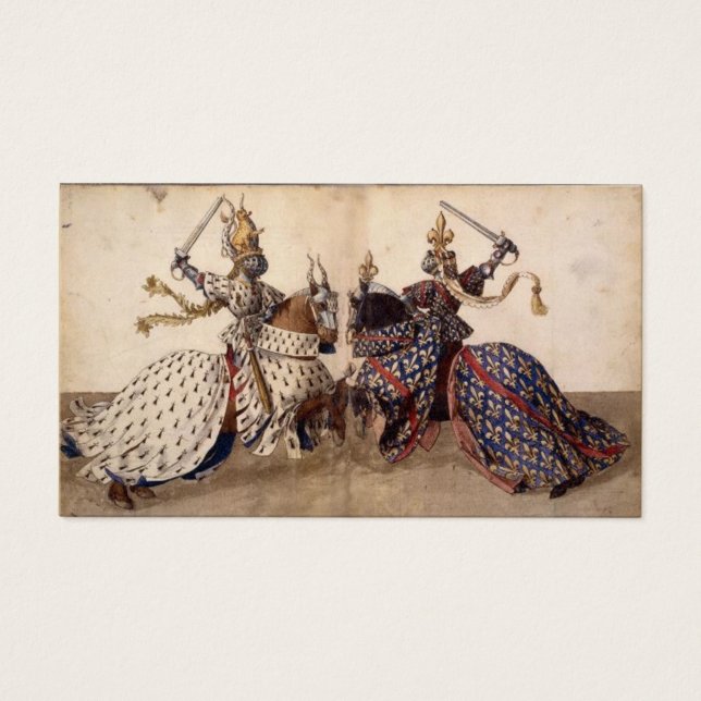 Knights jousting (Front)