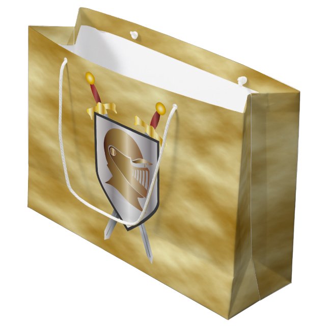 Knights Large Gift Bag (Front Angled)