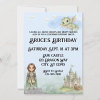 Knights, Maidens, and Dragons Birthday