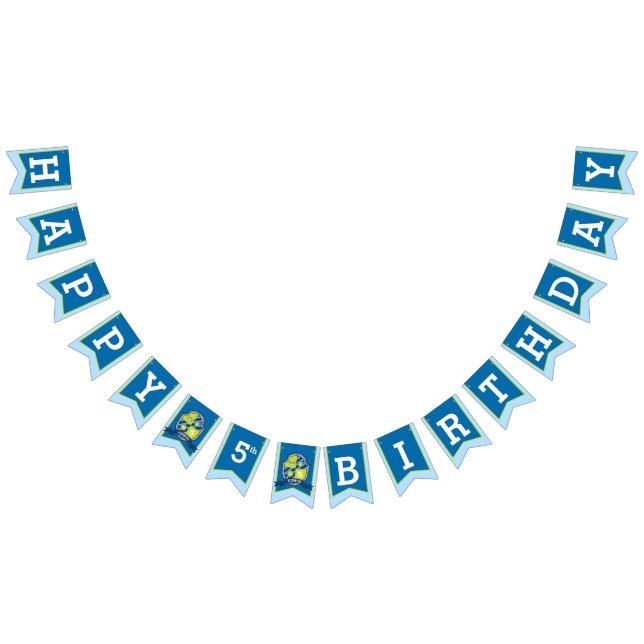 Knights mediaeval Happy Birthday 5th bunting flags (All)