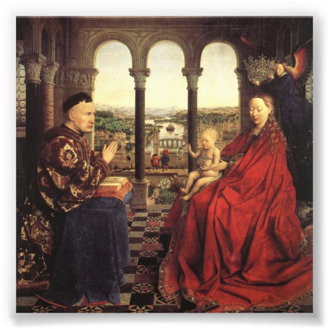 Knights of Christ (Ghent Altarpiece), Jan van Eyck Photo Print (Front)