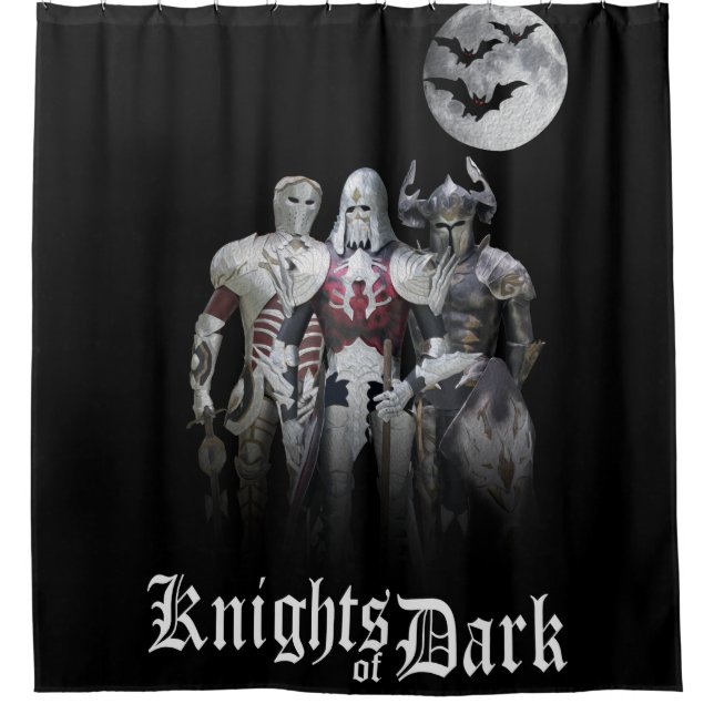 Knights of Dark Shower Curtain (Front)
