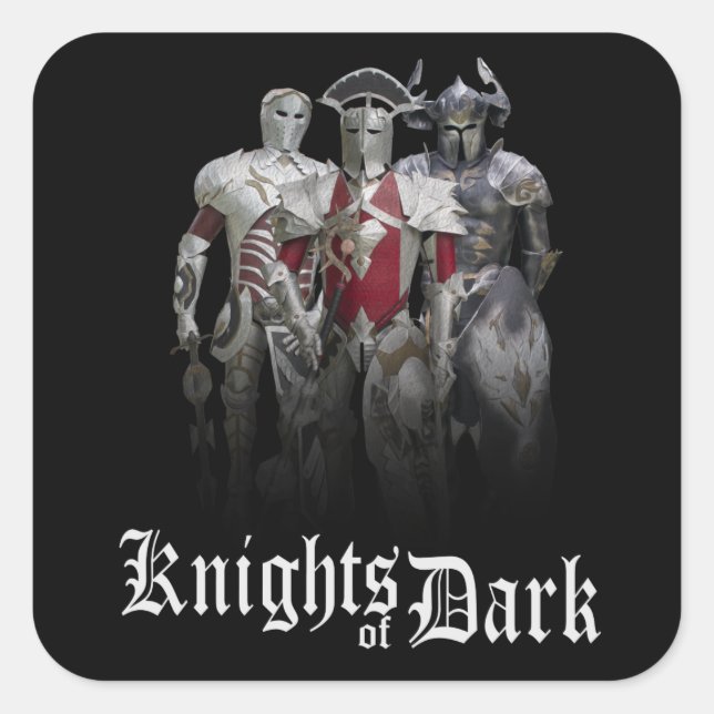 Knights of Dark Square Sticker (Front)