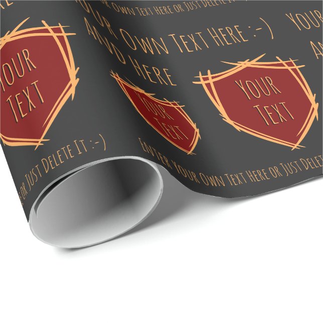 Knight's shield. Coat of arms. Safety badge. Gift Wrapping Paper (Roll Corner)