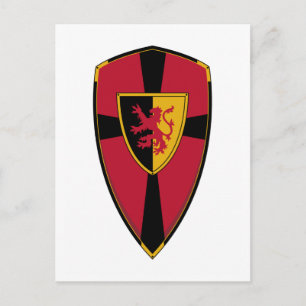 Knights Shield Postcard