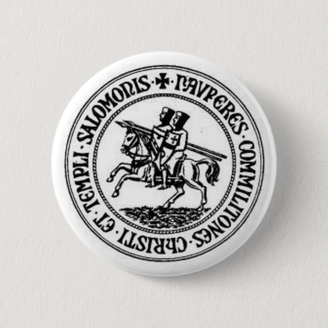 Knights Templar 1 6 Cm Round Badge (Front)