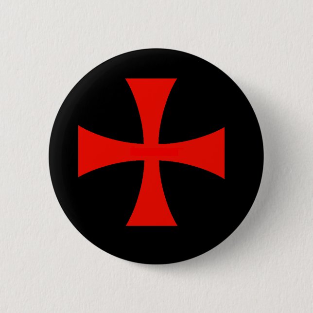 Knights Templar 6 Cm Round Badge (Front)