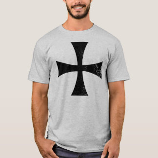 Knights Templar Black Cross T-Shirt