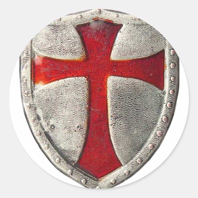 Knights Templar Classic Round Sticker (Front)