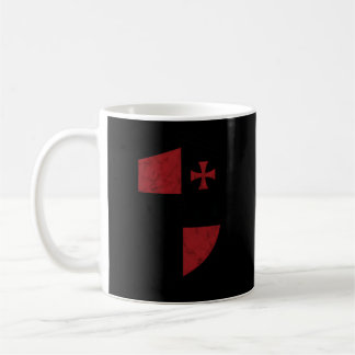 Knights Templar Cross And Shield Mediaeval Crusade Coffee Mug