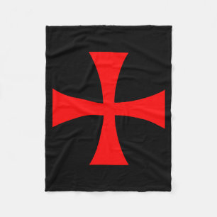 Knights Templar Cross Catholic Christian Order The Fleece Blanket