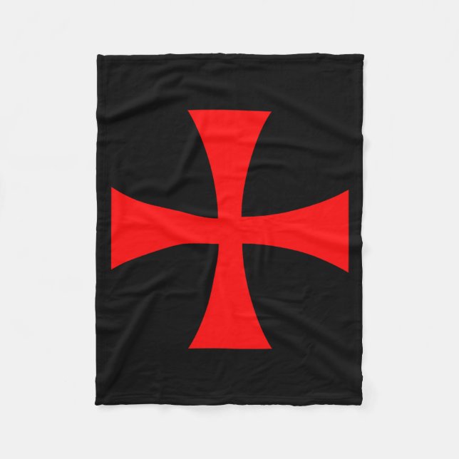 Knights Templar Cross Catholic Christian Order The Fleece Blanket (Front)