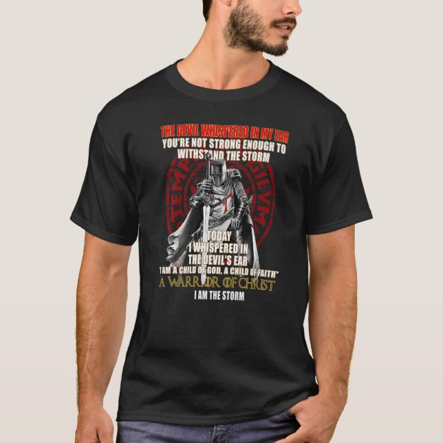 Knights Templar  Cross Christian Soldiers   2 T-Shirt (Front)