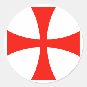 Knight's* Templar Cross Sticker