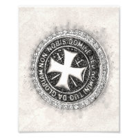 Knights Templar Mediaeval Cross Seal Custom Design