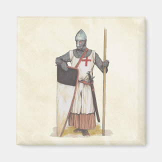 Knights Templar Mediaeval Warrior Magnet