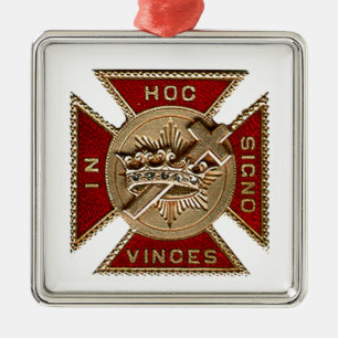 KNIGHTS TEMPLAR METAL TREE DECORATION