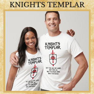 Knights Templar Middle Ages Warriors of Christ Art T-Shirt