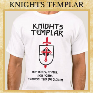 Knights Templar Non Nobis Domine Middle Ages Art T-Shirt