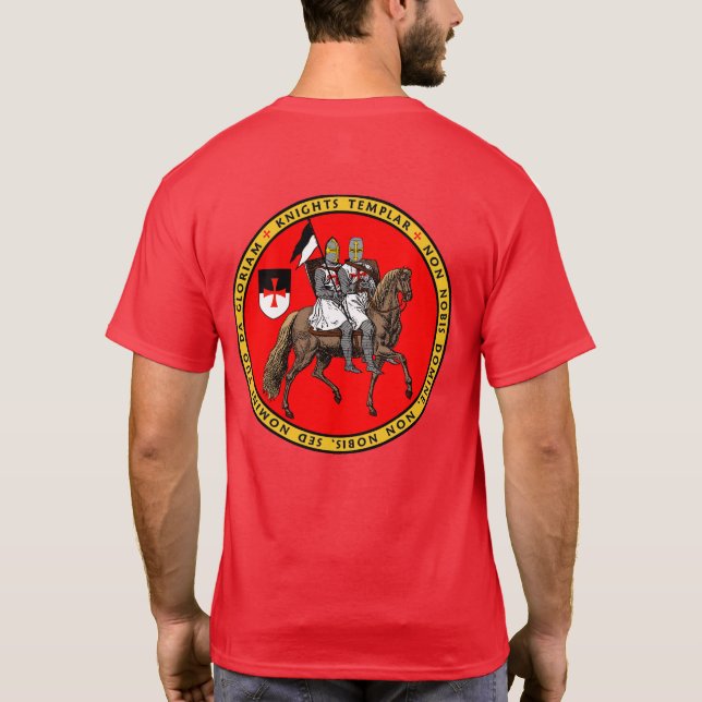 Knights Templar Official Emblem Shirt (Back)