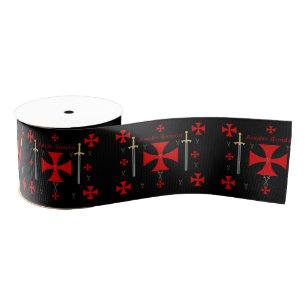 Knights Templar Ribbon Grosgrain Ribbon