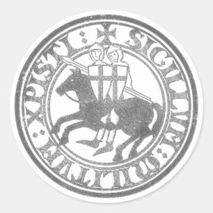 Knights Templar Seal Two Knights Horse Medallion