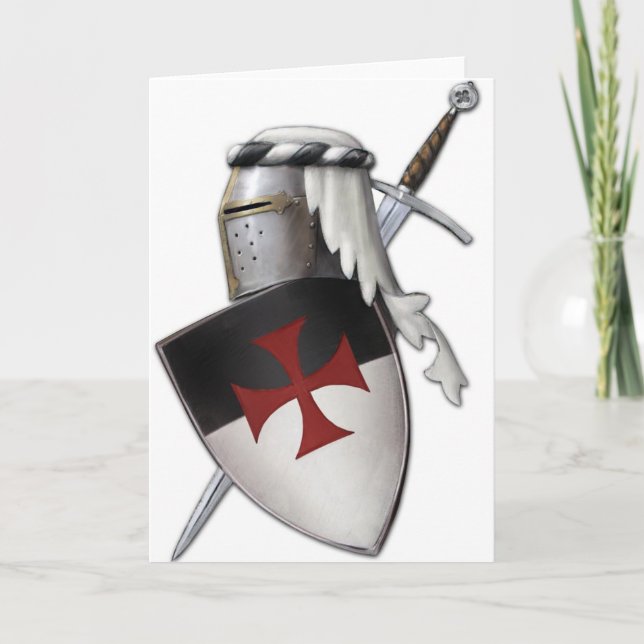 Knights Templar shield Card (Front)