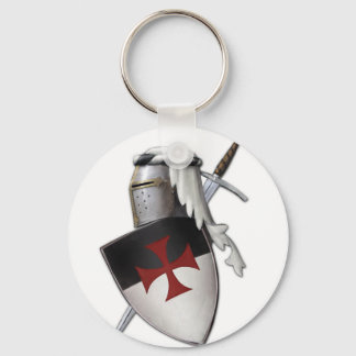 Knights Templar shield Key Ring