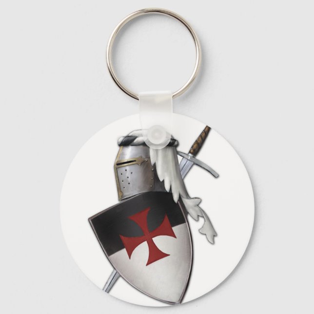 Knights Templar shield Key Ring (Front)