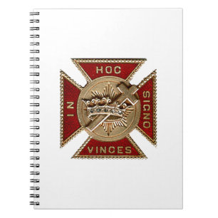 KNIGHTS TEMPLAR SPIRAL NOTEBOOK