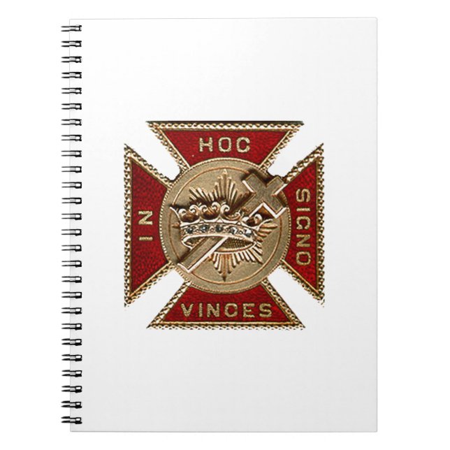 KNIGHTS TEMPLAR SPIRAL NOTEBOOK (Front)
