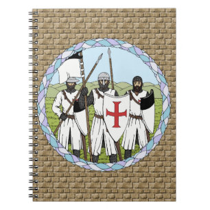 Knights Templar Spiral Notebook