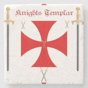 Knights Templar Stone Coaster