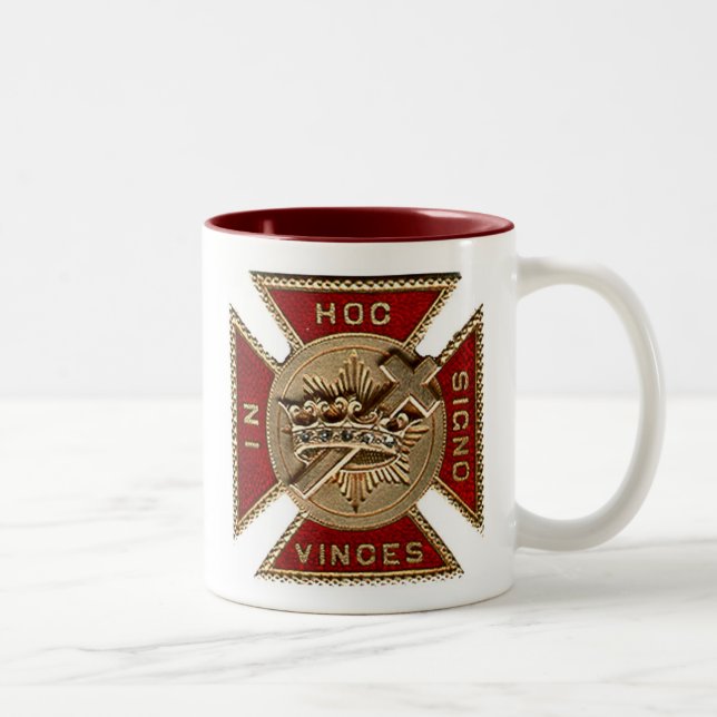 KNIGHTS TEMPLAR Two-Tone COFFEE MUG (Right)
