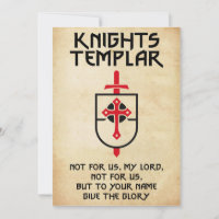 Knights Templar Vintage Cross Middle Ages Art