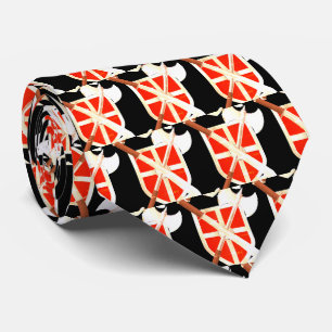 Knights Warriors Vikings Mascot Football Necktie