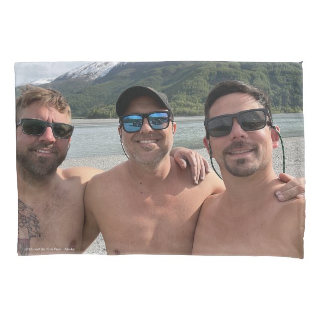 Knik River Selfie Pillow @3dudes1life Pillow Case (Front)
