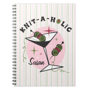 Knit-A-Holic Spiral Notebook