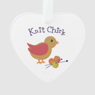 Knit Chick Ornament