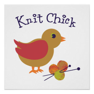 Knit Chick Poster