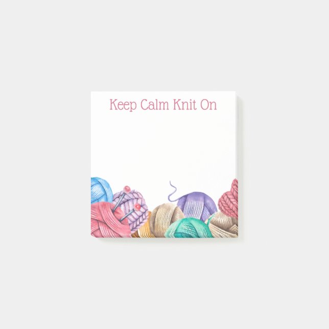 Knit Crochet Yarn Post-It Notes (Front)