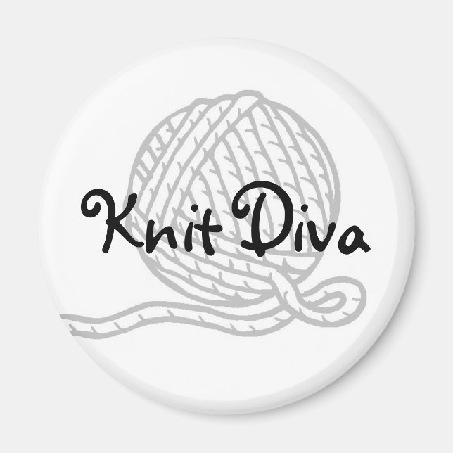 Knit Diva Magnet (Front)
