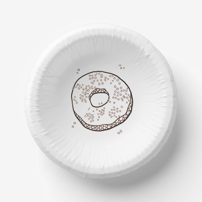 KNIT DONUT 7" Paper Bowls Plate (Front)